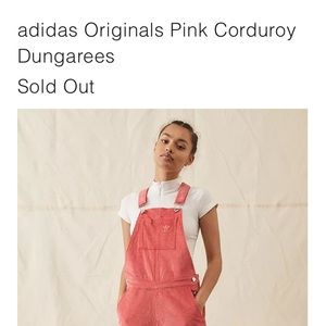 Adidas Corduroy Pink Overalls